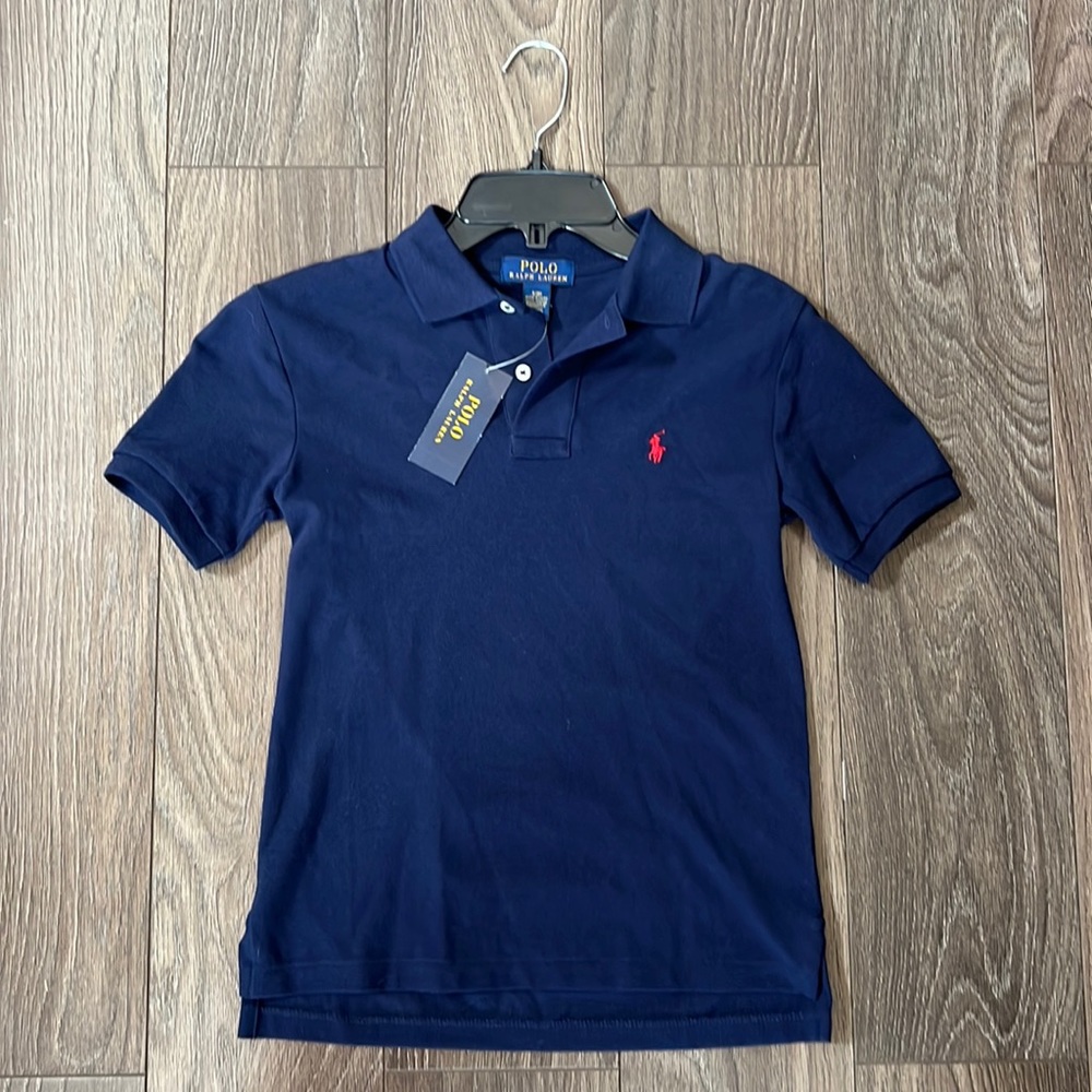 *New w/ Tags. Boys size Small (8) Classic Navy Blue Polo by Ralph Lauren